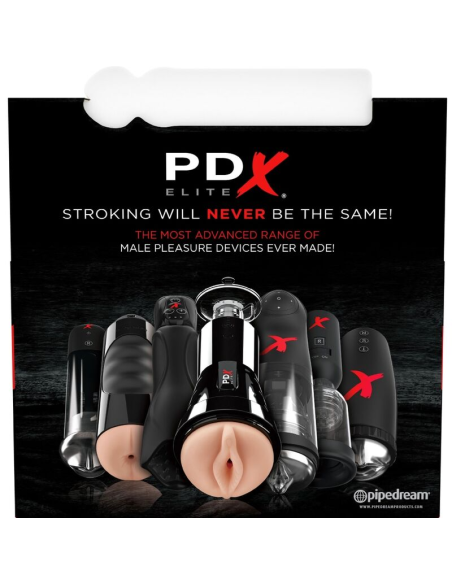 PDX ELITE - Set Masturbador Stroker 12 Unidades: Vibradores Vagina, Ano y Boca | Pipedream