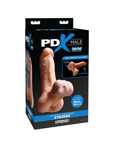 PDX MALE - Reach Around Stroker Masturbador: Placer Realista y Texturizado para Satisfacción Personal