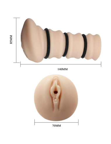 CRAZY BULL Masturbador con Anillos - Siente el Placer Realista de una Vagina Modelada 2