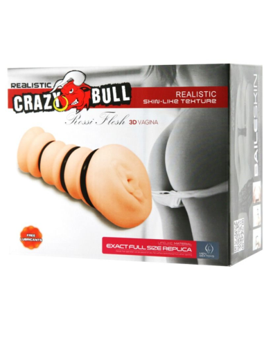 CRAZY BULL Masturbador con Anillos - Siente el Placer Realista de una Vagina Modelada 2