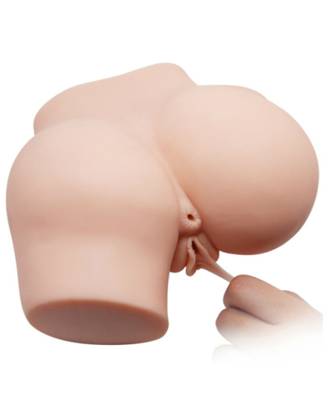 CRAZY BULL - Trasero con Vagina y Ano Realistas, Vibración Potente para Placer Infinito