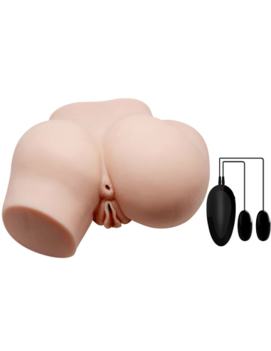 CRAZY BULL - Trasero con Vagina y Ano Realistas, Vibración Potente para Placer Infinito