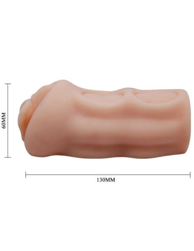 CRAZY BULL - Lillian Masturbador Vagina 13 cm: Compacto, Realista y Portátil para Placer Instantáneo