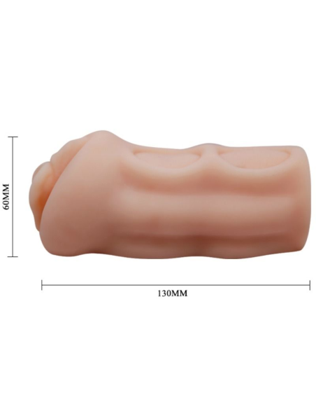 CRAZY BULL - Lillian Masturbador Vagina 13 cm: Compacto, Realista y Portátil para Placer Instantáneo