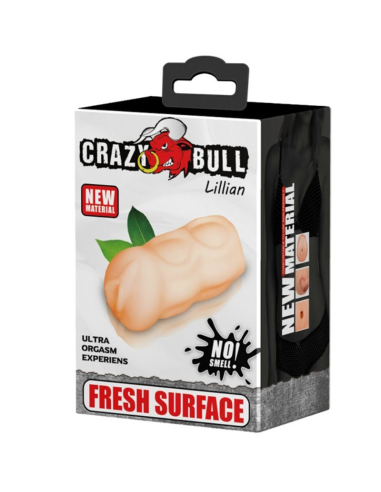 CRAZY BULL - Lillian Masturbador Vagina 13 cm: Compacto, Realista y Portátil para Placer Instantáneo