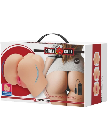 CRAZY BULL - Vagina y Ano Realistas con Vibrador | Placer Inigualable