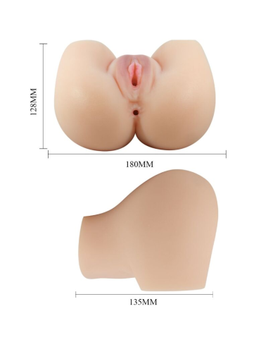 CRAZY BULL - Vagina y Ano Realistas con Vibrador Mila | Placer Realista y Estimulante