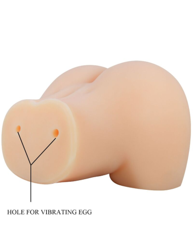 CRAZY BULL - Vagina y Ano Realistas con Vibrador Mila | Placer Realista y Estimulante