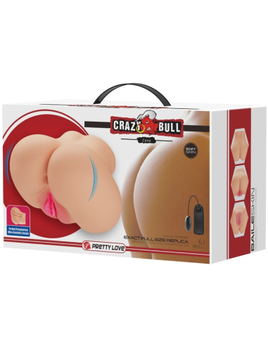 CRAZY BULL - VIBRADOR REALISTA PARA VAGINA Y ANO | Doble Estimulación y Placer Infinito