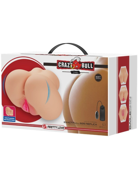 CRAZY BULL - VIBRADOR REALISTA PARA VAGINA Y ANO | Doble Estimulación y Placer Infinito