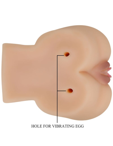 CRAZY BULL - Vagina y Ano Realistas con Vibrador Kylie | Placer Intenso y Realista