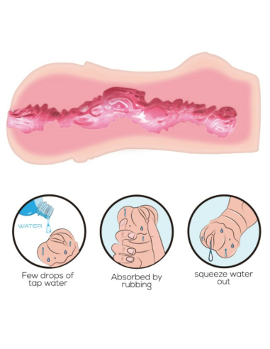 CRAZY BULL - MASTURBADOR WATER SKIN VAGINA: Placer Realista y Autolubricante para Hombres