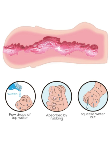 CRAZY BULL - MASTURBADOR WATER SKIN VAGINA: Placer Realista y Autolubricante para Hombres