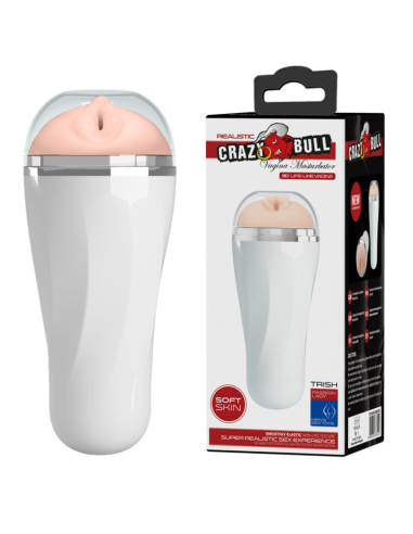 CRAZY BULL - TRISH MASTURBADOR 3D VAGINA REUTILIZABLE CON TACTO REALista