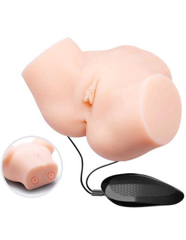 CRAZY BULL - Vagina y Ano Realistas con Vibrador Samantha: Placer Intenso y Realista