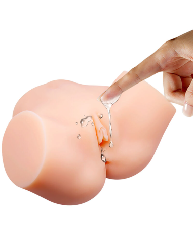 CRAZY BULL - Vagina y Ano Realistas con Vibrador Samantha: Placer Intenso y Realista