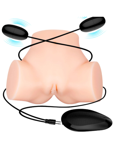 CRAZY BULL - Vagina y Ano Realistas con Vibrador Samantha: Placer Intenso y Realista