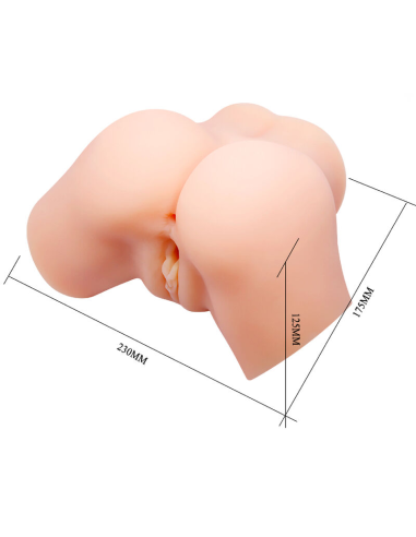 CRAZY BULL - Vagina y Ano Realistas con Vibrador Samantha: Placer Intenso y Realista