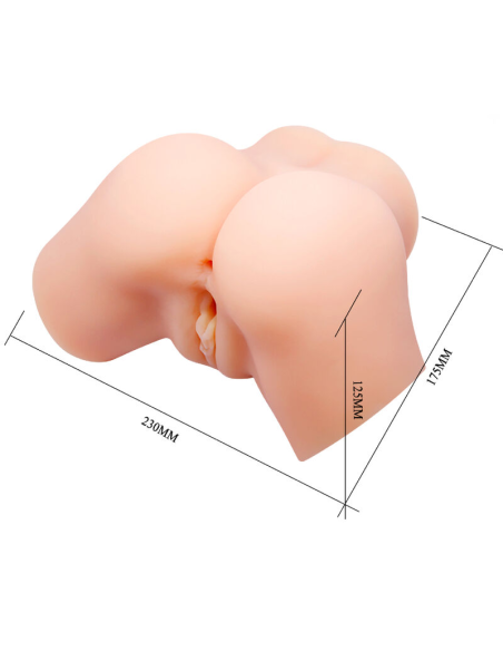 CRAZY BULL - Vagina y Ano Realistas con Vibrador Samantha: Placer Intenso y Realista