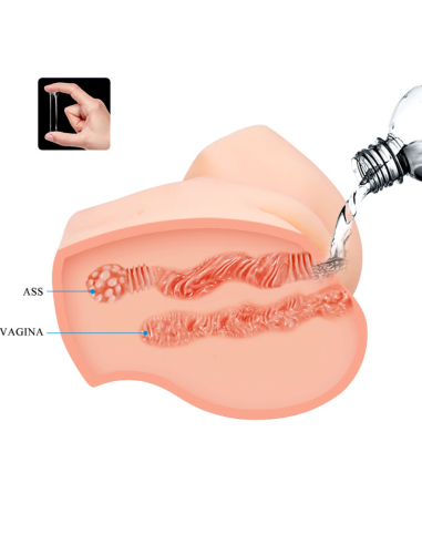 CRAZY BULL - Vagina y Ano Realistas con Vibrador Samantha: Placer Intenso y Realista