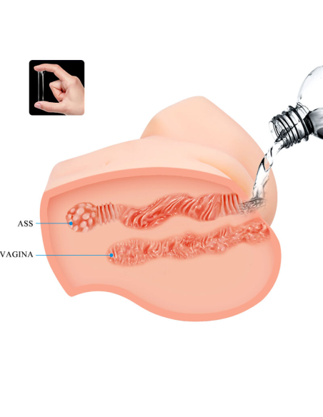 CRAZY BULL - Vagina y Ano Realistas con Vibrador Samantha: Placer Intenso y Realista