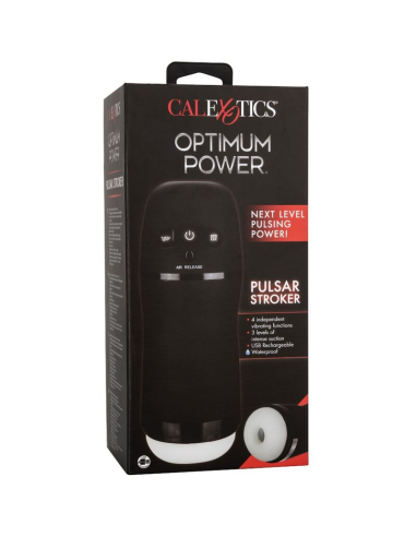 Masturbador CALEXOTICS Optimum Power: Vibración y Succión para Placer Personalizado