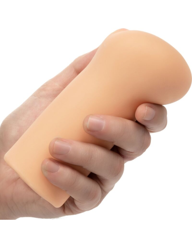 CALEXOTICS - BOUNDLESS VULVA MASTURBADOR TONO LIGHT | Texturas Infinita, Suave y Ajustado, Impermeable y Seguro para el Cuerpo