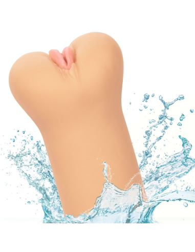 CALEXOTICS - BOUNDLESS VULVA MASTURBADOR TONO LIGHT | Texturas Infinita, Suave y Ajustado, Impermeable y Seguro para el Cuerpo