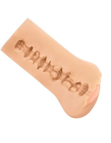 CALEXOTICS - BOUNDLESS VULVA MASTURBADOR TONO LIGHT | Texturas Infinita, Suave y Ajustado, Impermeable y Seguro para el Cuerpo