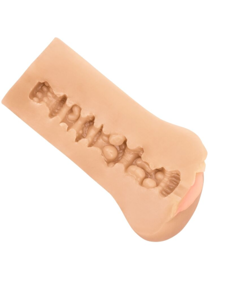 CALEXOTICS - BOUNDLESS VULVA MASTURBADOR TONO LIGHT | Texturas Infinita, Suave y Ajustado, Impermeable y Seguro para el Cuerpo