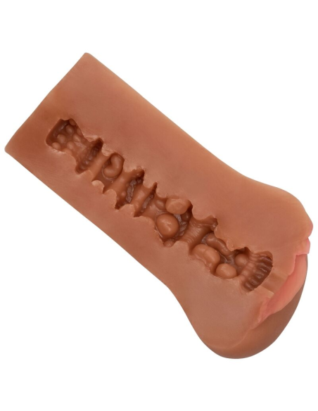 CALEXOTICS - BOUNDLESS VULVA MASTURBADOR CARAMELO: Suave, Ajustado y Plenamente Satisfactorio
