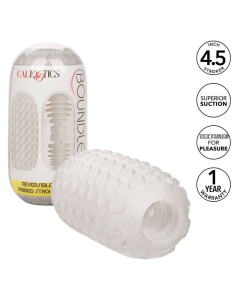 CALEXOTICS Reversible Ribbed Stroker - Placer Sin Límites y Estimulación Única