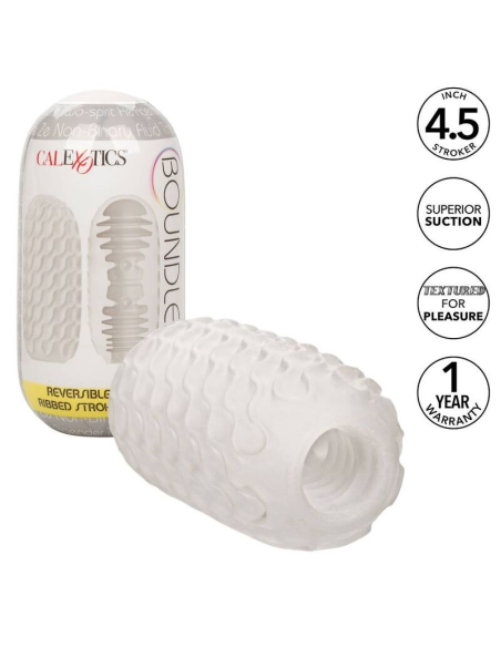 CALEXOTICS Reversible Ribbed Stroker - Placer Sin Límites y Estimulación Única