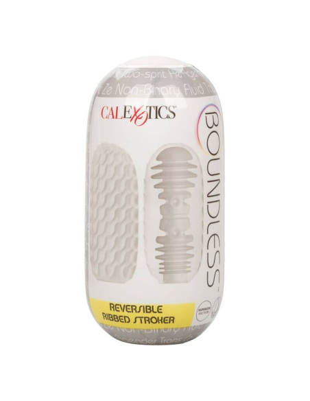 CALEXOTICS Reversible Ribbed Stroker - Placer Sin Límites y Estimulación Única