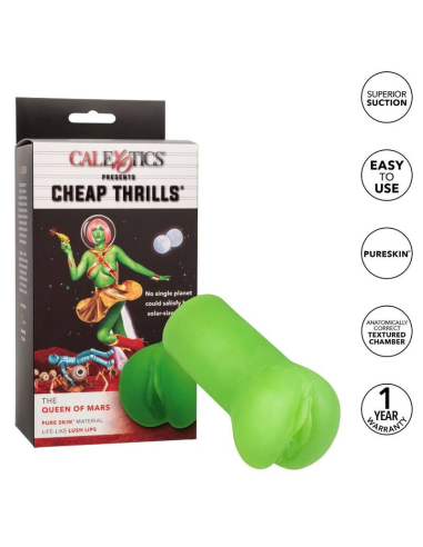 CALEXOTICS - CHEAP THRILLS THE QUEEN MARS: Stroker Ultra Suave y Texturizado para Placer Sin Límites