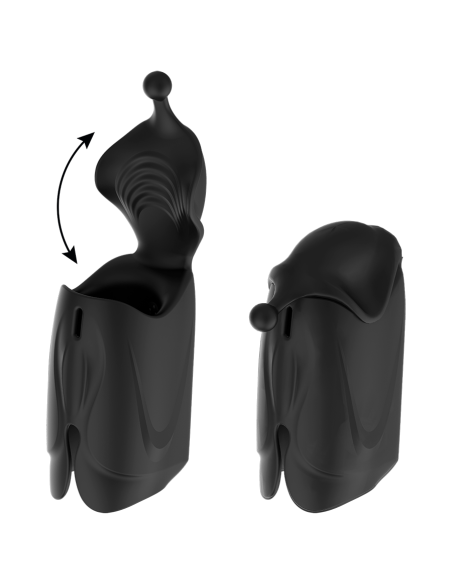 JAMYJOB - Masturbador Stroker Vibrador con 2 Motores y 9 Modos de Estimulación | Silicona Premium, Impermeable y Recargable