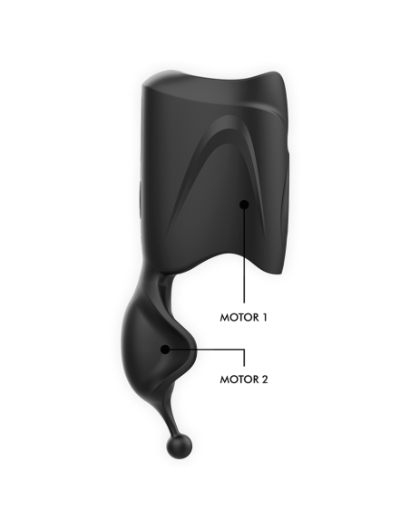 JAMYJOB - Masturbador Stroker Vibrador con 2 Motores y 9 Modos de Estimulación | Silicona Premium, Impermeable y Recargable