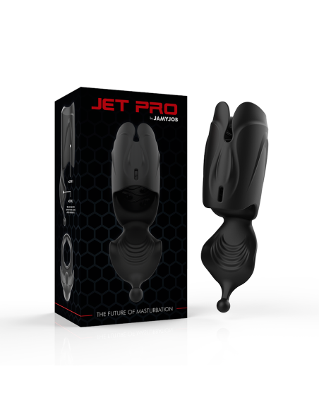 JAMYJOB - Masturbador Stroker Vibrador con 2 Motores y 9 Modos de Estimulación | Silicona Premium, Impermeable y Recargable