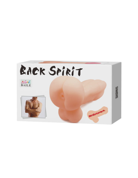 BAILE - BACK SPIRIT: Masturbador Mini Hombre Hiper Realista para Viajes - Disfruta en Cualquier Lugar