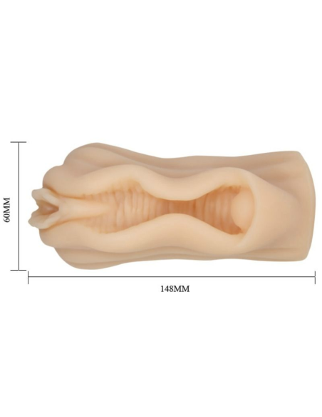 BAILE - Minimasturbador Masculino Realista Diseño Labios Vagina y Clítoris