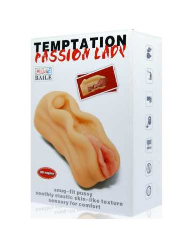 BAILE - Minimasturbador Masculino Realista Diseño Labios Vagina y Clítoris