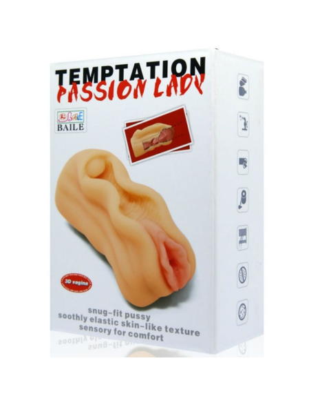 BAILE - Minimasturbador Masculino Realista Diseño Labios Vagina y Clítoris
