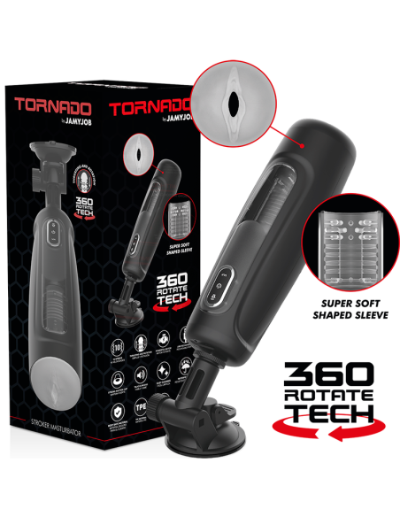 JAMYJOB Tornado Masturbador 360 Rotate Tech - Placer Intenso y Realista