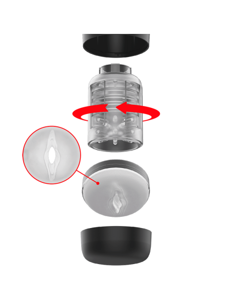 JAMYJOB Tornado Masturbador 360 Rotate Tech - Placer Intenso y Realista