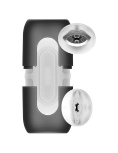 JAMYJOB Turbo Masturbador Doble: Placer Inigualable con Vagina y Boca