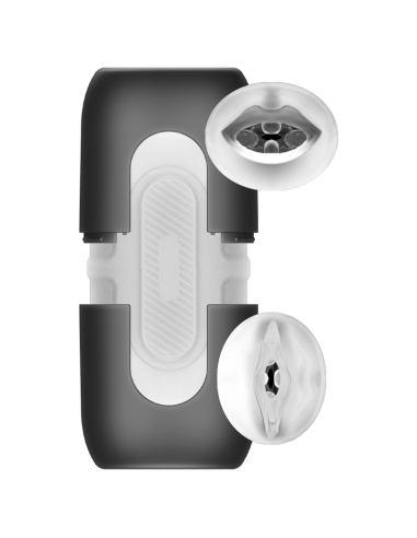 JAMYJOB Turbo Masturbador Doble: Placer Inigualable con Vagina y Boca