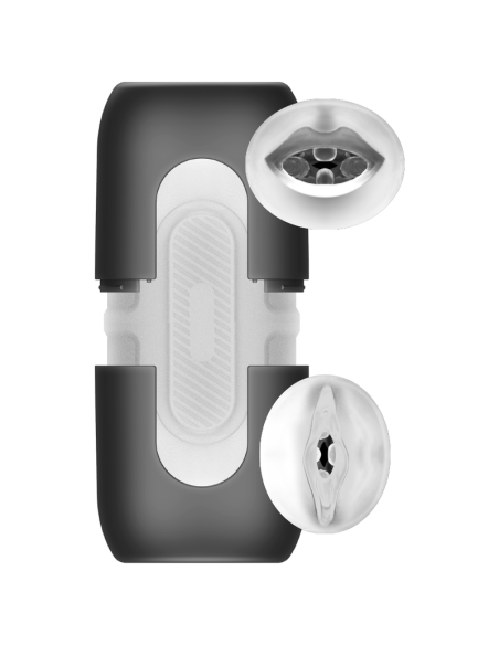JAMYJOB Turbo Masturbador Doble: Placer Inigualable con Vagina y Boca