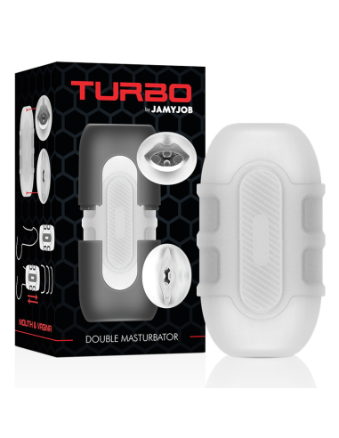 JAMYJOB Turbo Masturbador Doble: Placer Inigualable con Vagina y Boca