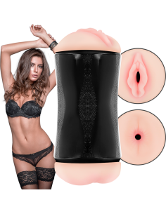 JAMYJOB - Masturbador Doble Entrada Vagina y Ano | Placer Realista y Fácil Limpieza