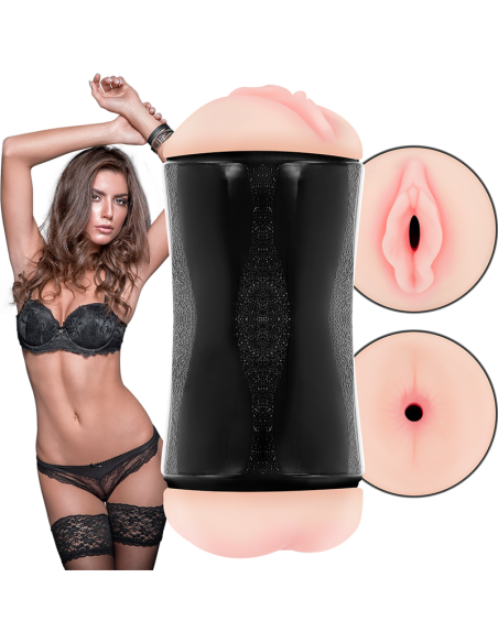 JAMYJOB - Masturbador Doble Entrada Vagina y Ano | Placer Realista y Fácil Limpieza